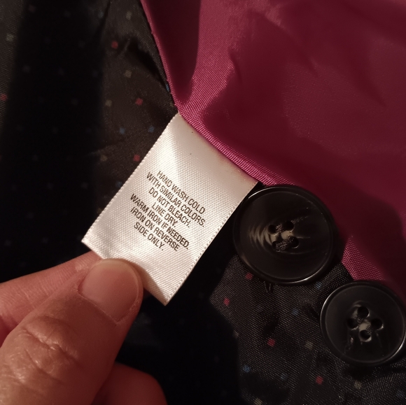 Covington~Vintage Purple Magenta Button Down Velvet Utility Jacket - Picture 6 of 13